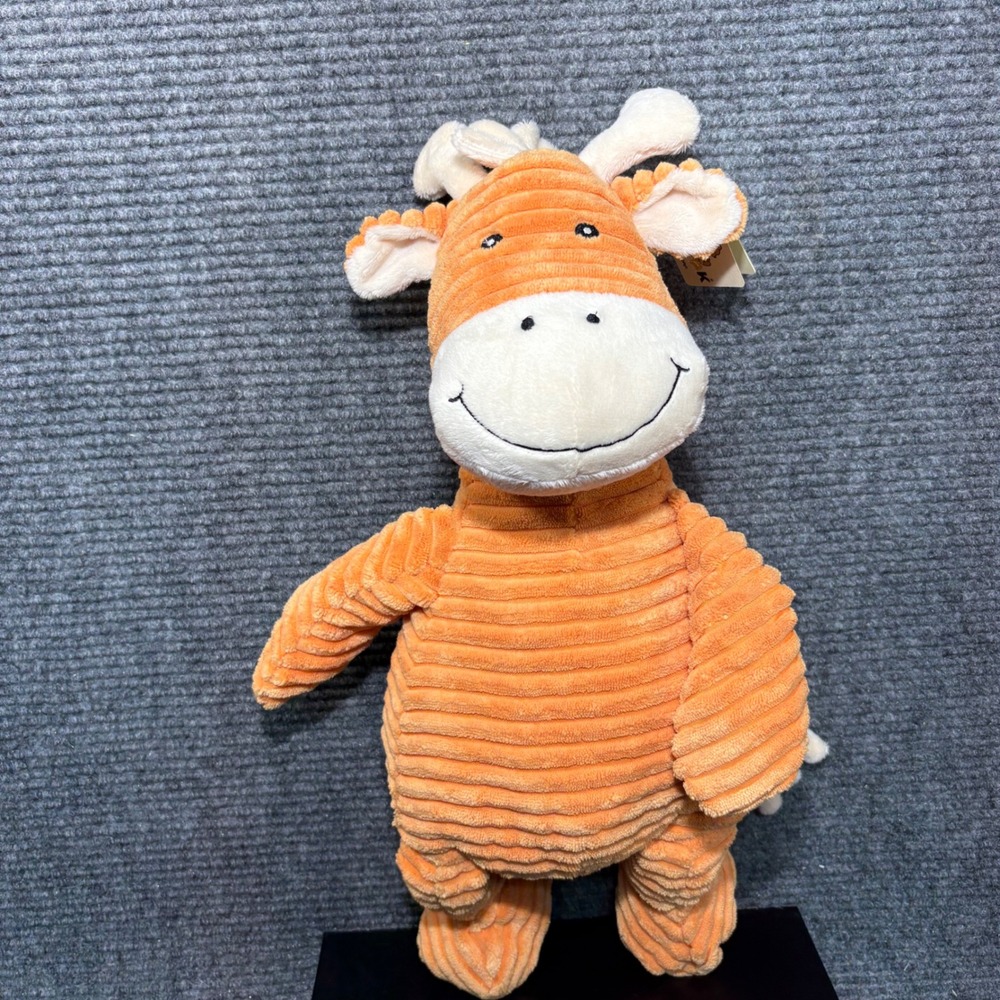 Unipak Designs Kordy Giraffe 18 Inch Orange Ribbed Plush Stuffed Animal 1880GI